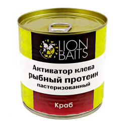 Активатор клева Lion Baits Рыбный протеин Краб 430 мл