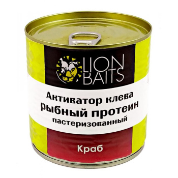 Активатор клева Lion Baits Рыбный протеин Краб 430 мл