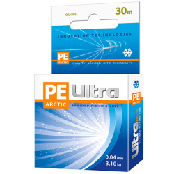 Плетеный шнур Aqua Ультра арктик/Ultra Arctic 0,25 мм 30 м