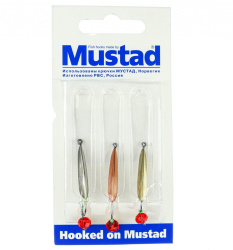 Набор зимних блесен Mustad Хищник PR-57+шар 1,6 гр 3 шт/упак