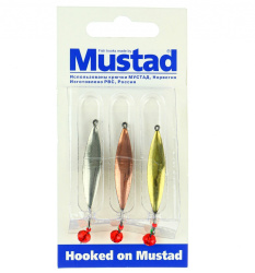 Набор зимних блесен Mustad Симметрия+шар 2,7 гр 3 шт/упак
