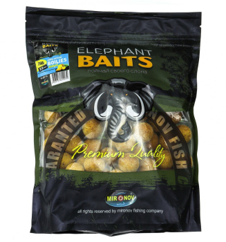 Бойлы тонущие Elephant Baits Ананас 22 мм 750 гр