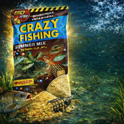 Прикормка Крейзи Фишинг / Crazy Fishing Фидер Конопля 1 кг