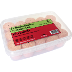 Гидропланктон Толстолобик Клубника 15 шт*55 гр