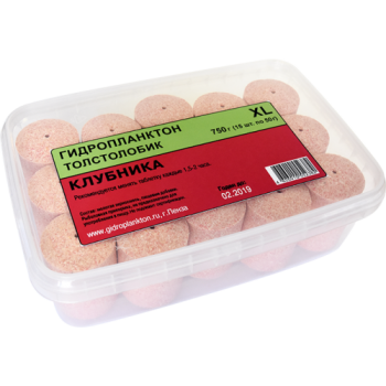 Гидропланктон Толстолобик Клубника 15 шт*55 гр