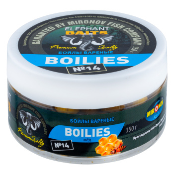 Бойлы тонущие Elephant Baits Мед 14 мм 150 гр