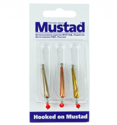 Набор зимних блесен Mustad Хищник PR-59+шар 2 гр 3 шт/упак