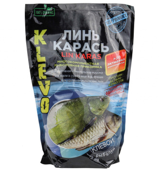 Прикормка для линя Klevo Линь-Карась Конопля 900 гр