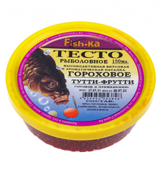 Тесто готовое гороховое Fishka Тутти-фрутти 150 мл