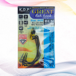 Крючки офсетные KDF Грейт Фиш/Great Fish 197-2 №4/0