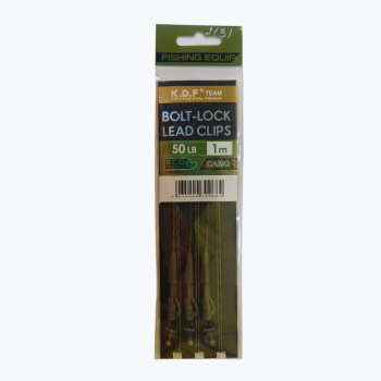Лидкор безопасная клипса KDF Болт лок лид клипс еко/Bolt lock lead clips eco цв зеленый 3 шт/упак