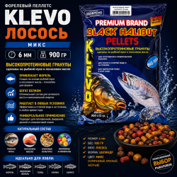 Пеллетс форелевый Klevo Лосось 6 мм микс 900 гр