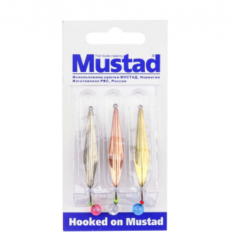 Набор зимних блесен Mustad Пелла 2,8 гр 3 шт/упак