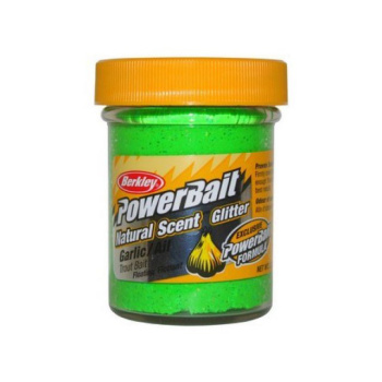 Форелевая паста Berkley Натурал Сцент Глиттер Траут Бейт / Natural Scent Glitter Trout Bait Чеснок Весенний зелёный с блёстками / Garlic Spring Green Gltr цвет весенний зеленый с блеском SAP-1290575