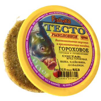 Тесто готовое гороховое Fishka Ваниль 150 мл