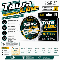 Леска монополимерная NTP-50S KDF Таура Лайн/Taura Line 0,14 мм 150 м