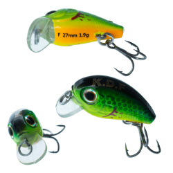 Воблер KDF Детроут/Detrout 1,9 гр 27 мм цв 22