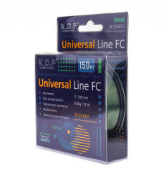 Леска с покрытием флюорокарбона KDF Универсал Лайн FC/Universal Line FC 0,25 мм 150 м