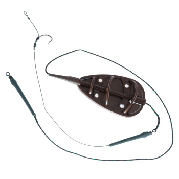 Монтаж рыболовный Mad Carp кормушка флэт коричневая 2 кр 45 гр