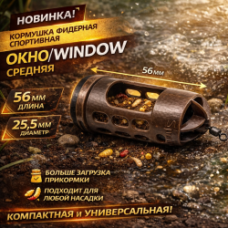 Кормушка фидерная спортивная Окно/Window средняя 124 70 гр