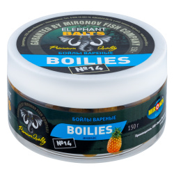 Бойлы тонущие Elephant Baits Ананас 14 мм 150 гр