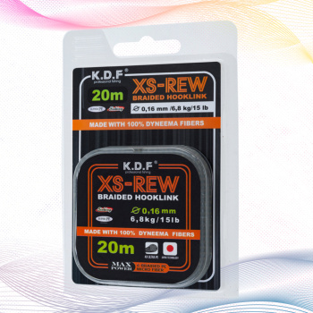 Поводковый материал KDF ХС Рев/XS Rew 0,16 мм 20 м 6,8 кг цв зеленый