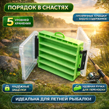 Коробка Касатка 5/1 зеленая