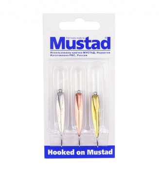 Набор зимних блесен Mustad Катет 2,3 гр 3 шт/упак