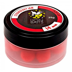 Бойлы плавающие Lion Baits Клубничный джем 14 мм 25 гр