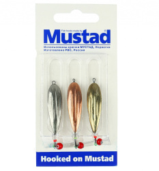 Набор зимних блесен Mustad Продольная+шар 5,4 гр 3 шт/упак