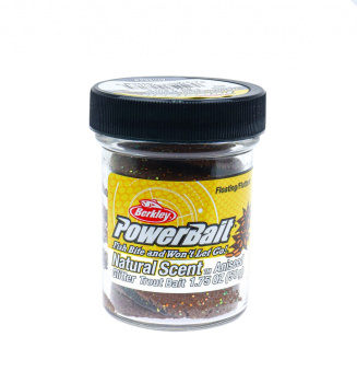 Форелевая паста Berkley Натурал Сцент Глиттер Траут Бейт / Natural Scent Glitter Trout Bait Анис Чёрно-коричневый / Aniseed Black&Brown цвет черно-коричневый с блеском SAP-1522039