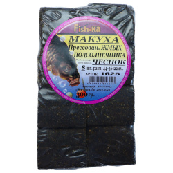 Макуха подсолнечника прессованная Fishka Чеснок 300 гр