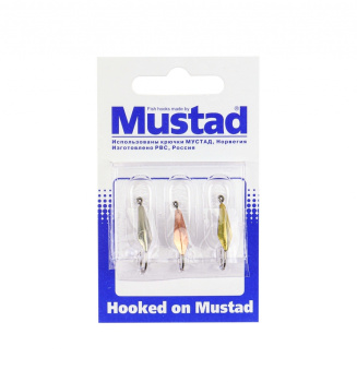 Набор зимних блесен Mustad Бета 1,3 гр 3 шт/упак