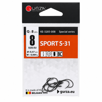 Крючки форелевые спортивные Gurza 31 №8