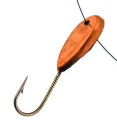 Мормышка паяная Чановская большая медь вес 2,35 гр отверстие