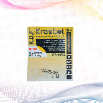 Крючки KDF Кростел/Krostel 197-4 №0,8