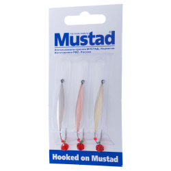 Набор зимних блесен Mustad Хищник PR-55+шар 2,8 гр 3 шт/упак