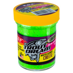 Форелевая паста KDF Флоатинг Траут Дрим Чиз Чартреусе/Floating Trout Dream Cheese Chartreuse Сырная цв зеленый с блеском 196-15