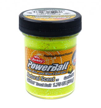 Форелевая паста Berkley Натурал Сцент Глиттер Траут Бейт / Natural Scent Glitter Trout Bait Чеснок Солнечно-жёлтый / Garlic Shunshine Yellow цвет солнечно-желтый SAP-1290577