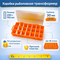 Коробка трансформер №2 ПМ оранжевая