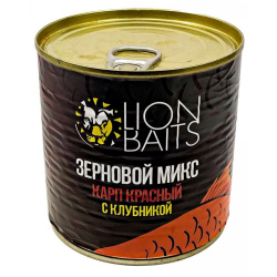Зерновая смесь Lion Baits Красный Карп 430 мл
