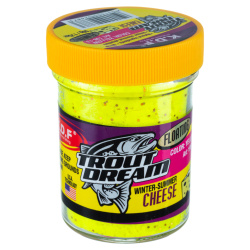 Форелевая паста KDF Флоатинг Траут Дрим Чиз Желтый/Floating Trout Dream Cheese Yellow Сырная цв желтый с блеском 196-13