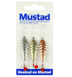 Набор зимних блесен Mustad Волнистая+шар 5,5 гр 3 шт/упак