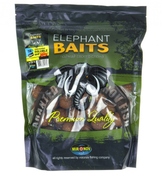 Бойлы пылящие Elephant Baits Краб 24 мм 750 гр
