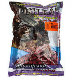 Бойлы тонущие Fishka Земляника 14 мм 800 гр