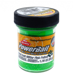 Форелевая паста Berkley Натурал Сцент Глиттер Траут Бейт / Natural Scent Glitter Trout Bait Рыбный пеллетс Весенний зелёный / Fish Pellets Spring Green цвет весенне-зеленый с блеском SAP-1239480