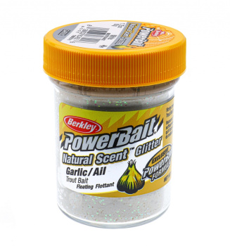 Форелевая паста Berkley Натурал Сцент Глиттер Траут Бейт / Natural Scent Glitter Trout Bait Чеснок Белый / Garlic White цвет белый SAP-1290576