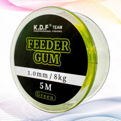 Фидерная резина KDF Фидергам /Feeder Gum 1 мм 5 м 8 кг цв зеленый