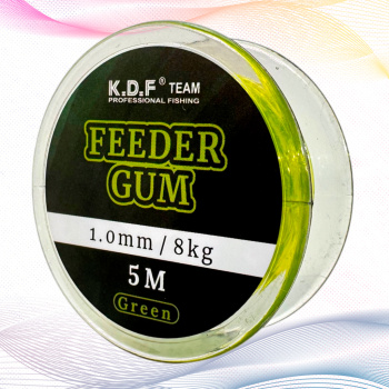 Фидерная резина KDF Фидергам /Feeder Gum 1 мм 5 м 8 кг цв зеленый