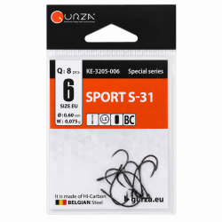 Крючки форелевые спортивные Gurza 31 №6